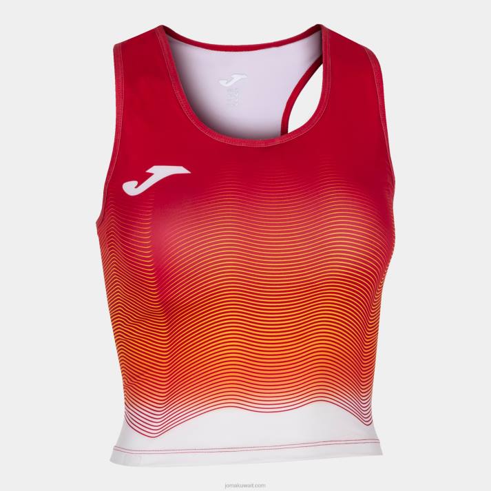 Joma 82P4R2315 أحمر أبيض أصفر النخبة أعلى الخزان السابع نحيف