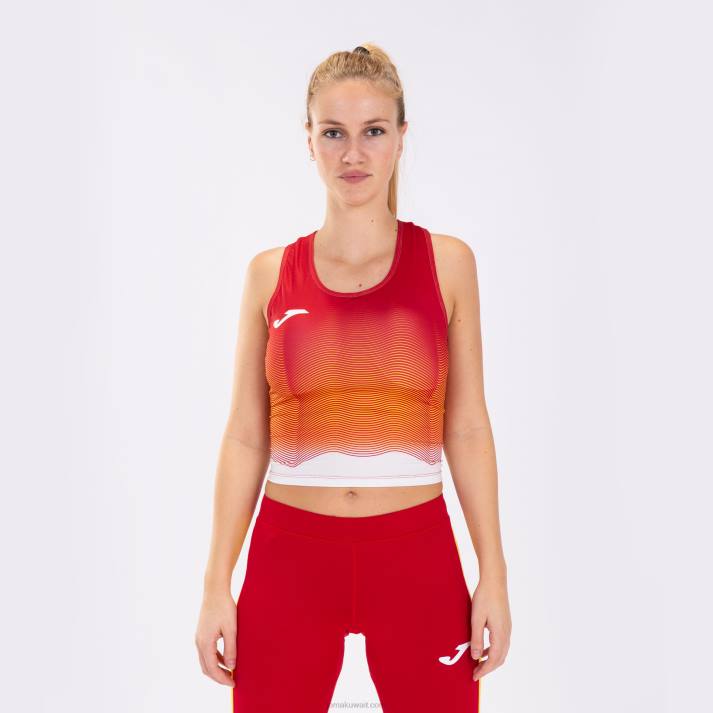 Joma 82P4R2315 أحمر أبيض أصفر النخبة أعلى الخزان السابع نحيف