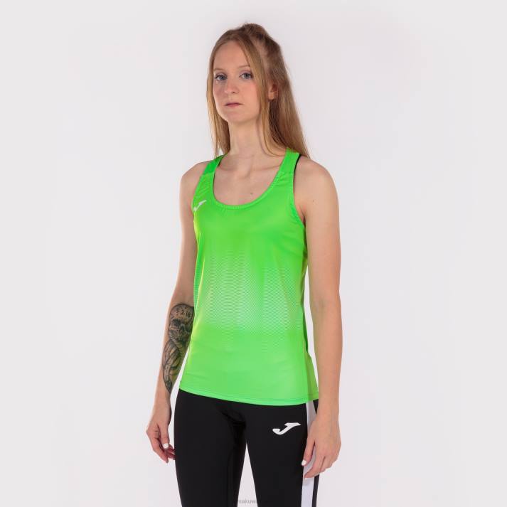 Joma 82P4R2316 الفلورسنت الأخضر الأبيض أعلى خزان النخبة السابع نحيف