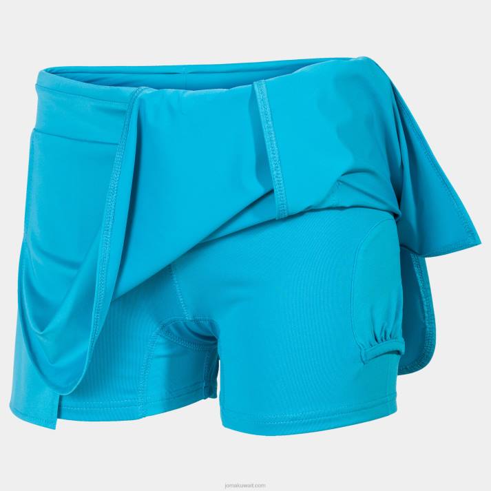 Joma 82P4R2317 الفيروز الفلوري تنورة مفتوحة ثانيا نحيف