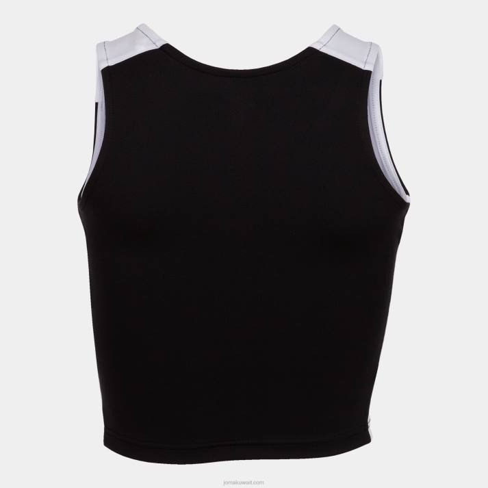 Joma 82P4R2331 أسود أبيض سجل أعلى الخزان الثاني نحيف