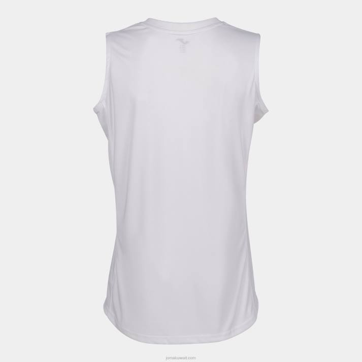 Joma 82P4R2356 أبيض تي شيرت بلا أكمام كانشا ​​الثالث نحيف