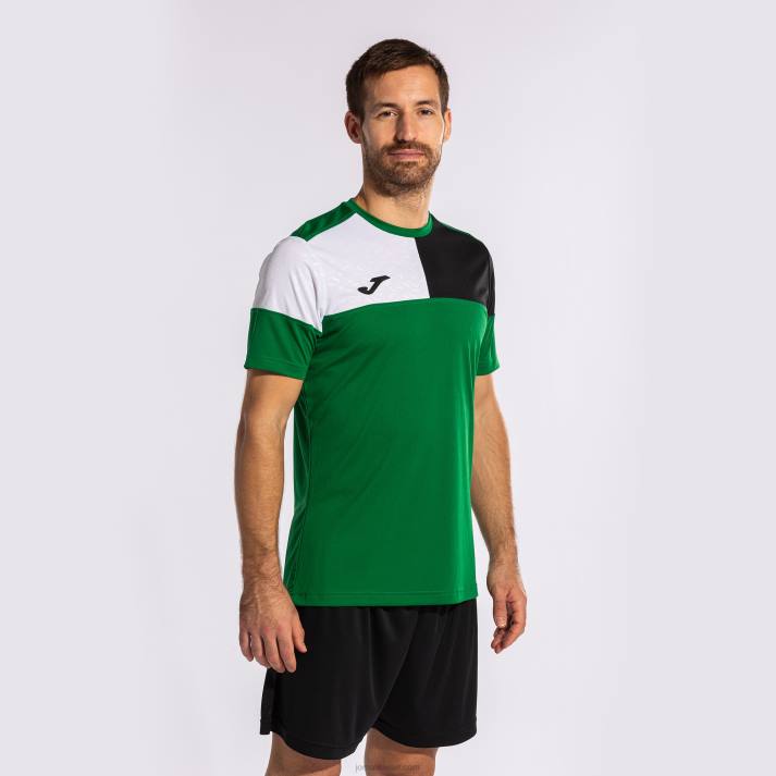 Joma 82P4R236 أخضر أسود أبيض قميص طاقم قصير الأكمام v رجال
