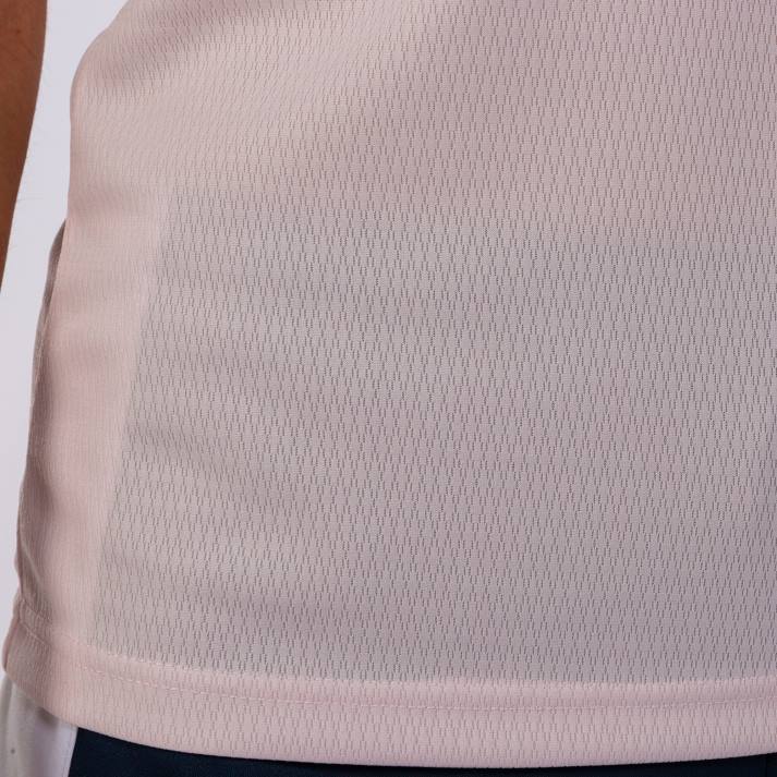 Joma 82P4R2374 الوردي الأزرق الداكن قميص البطولة البيئية قصيرة الأكمام نحيف