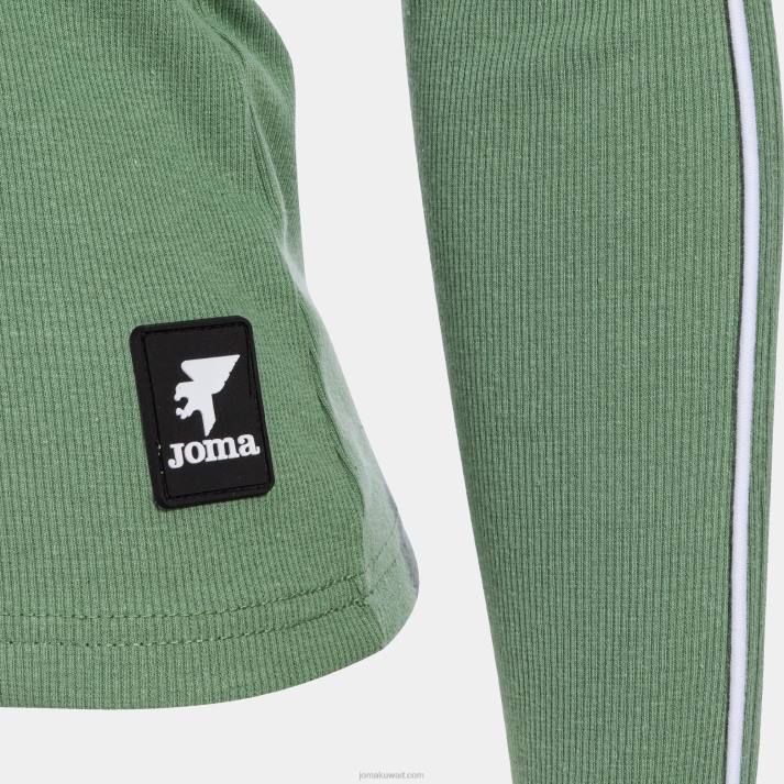 Joma 82P4R2384 الكاكي قميص بأكمام طويلة دافني نحيف