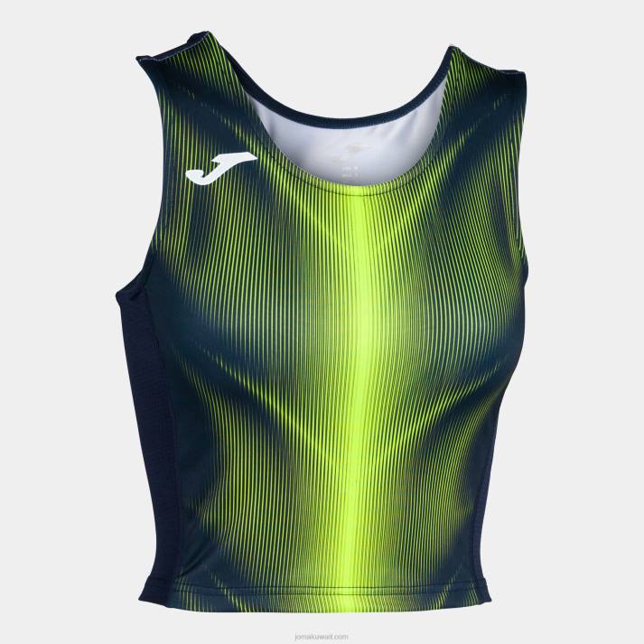 Joma 82P4R2388 الأزرق الداكن أصفر فلوري أوليمبيا أعلى الخزان نحيف