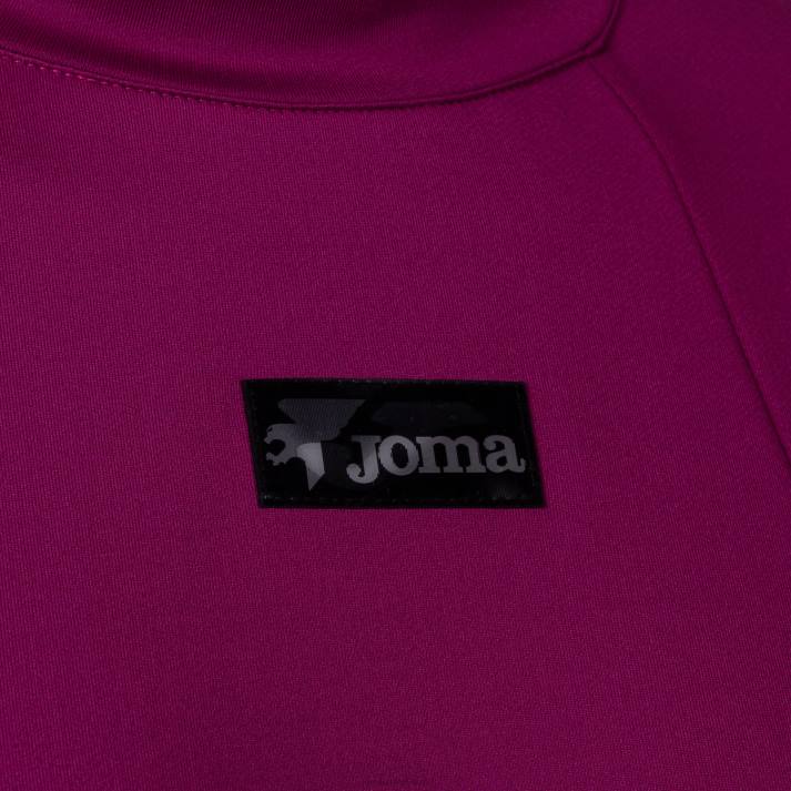 Joma 82P4R2396 ضارب الى الحمرة قميص من النوع الثقيل كاليفورنيا نحيف