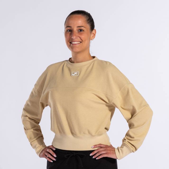 Joma 82P4R2399 اللون البيج قميص من النوع الثقيل دافني نحيف