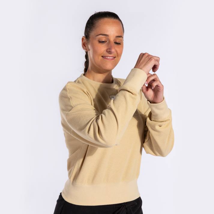 Joma 82P4R2399 اللون البيج قميص من النوع الثقيل دافني نحيف