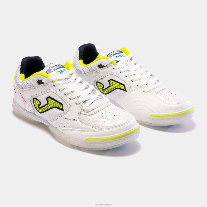 Joma 82P4R23 أبيض حذاء كرة الصالات توب فليكس 23 حذاء داخلي