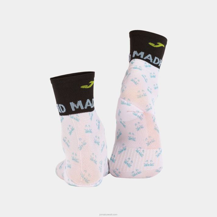 Joma 82P4R2406 أسود أبيض ليموني جوارب مدريد