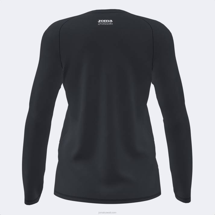 Joma 82P4R2411 أسود قميص بأكمام طويلة دافني نحيف