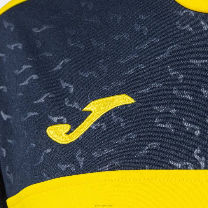 Joma 82P4R2417 الأصفر الأزرق الملكي الأزرق الداكن قميص طاقم قصير الأكمام v نحيف