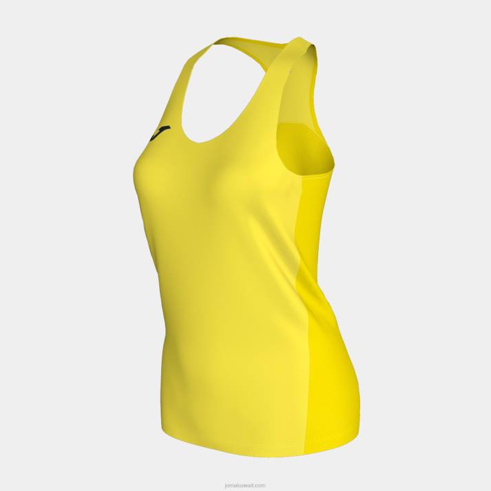 Joma 82P4R2422 أصفر أعلى الدبابة r الفائز نحيف