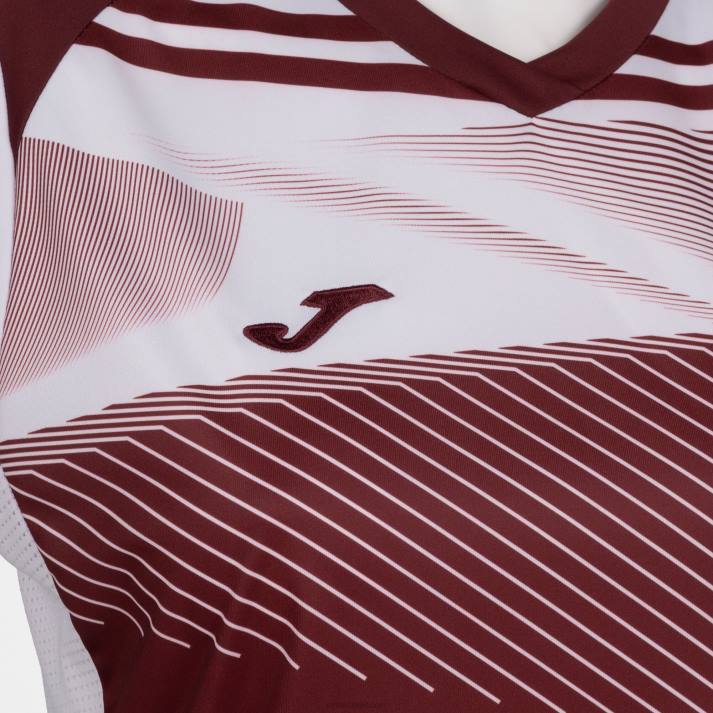 Joma 82P4R2427 بورجوندي أبيض تي شيرت بدون أكمام سوبرنوفا الثاني نحيف