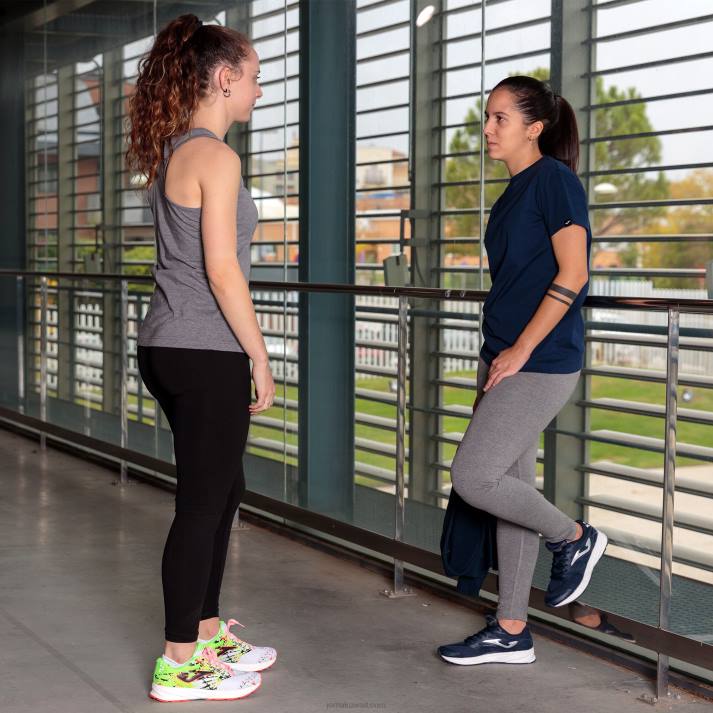 Joma 82P4R2436 الأزرق الداكن قميص قصير الاكمام صحراوي نحيف