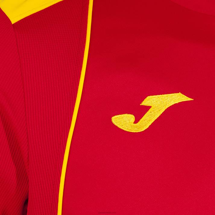 Joma 82P4R243 احمر اصفر قميص بطولة قصيرة الأكمام السابع رجال