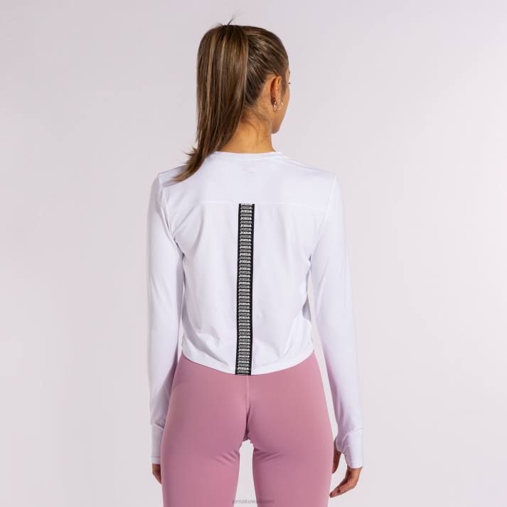 Joma 82P4R2441 أبيض قميص بأكمام طويلة دافني نحيف