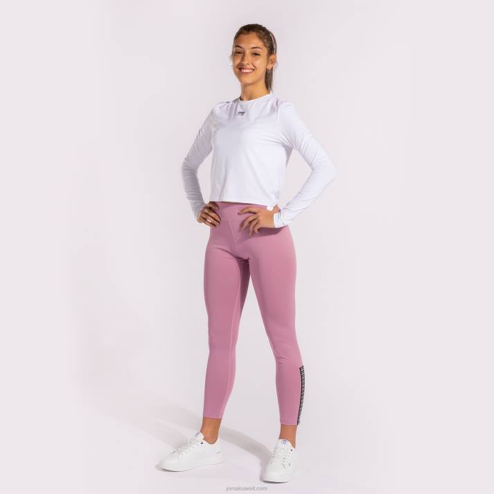 Joma 82P4R2441 أبيض قميص بأكمام طويلة دافني نحيف