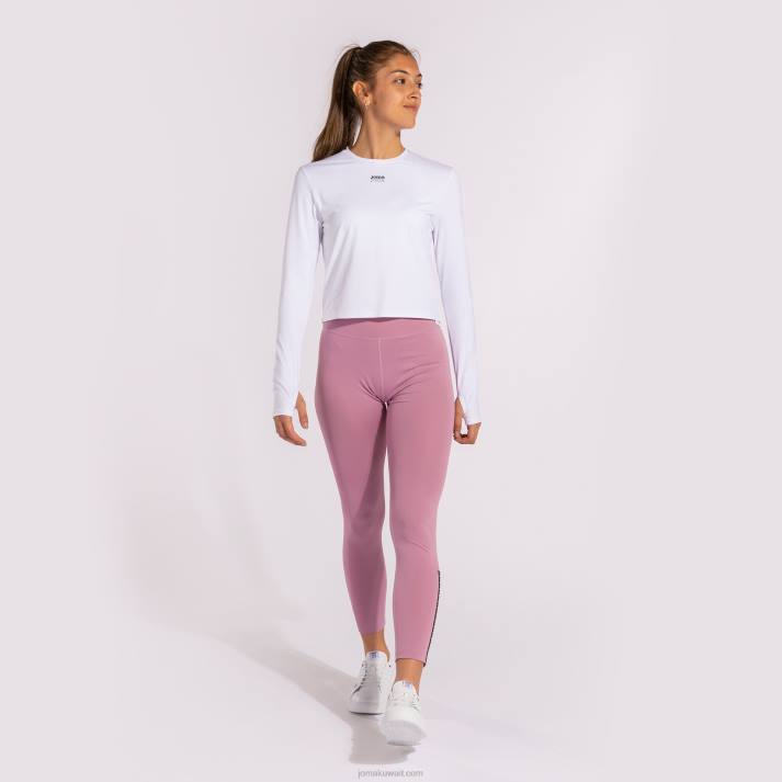 Joma 82P4R2441 أبيض قميص بأكمام طويلة دافني نحيف