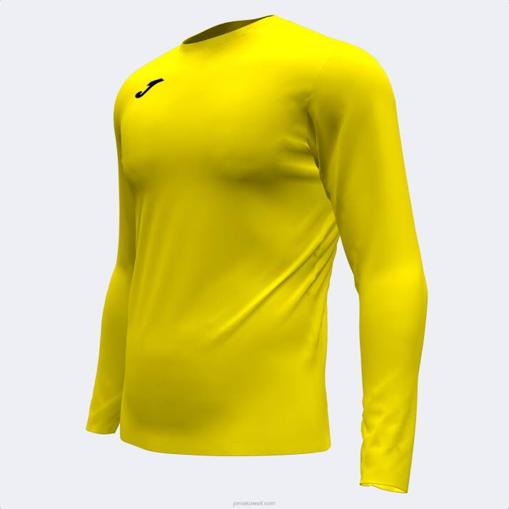 Joma 82P4R2451 أصفر قميص بأكمام طويلة من أكاديمية براما