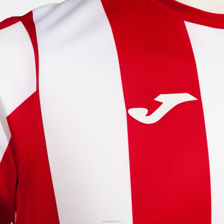Joma 82P4R246 احمر ابيض قميص قصير الاكمام انتر كلاسيك رجال