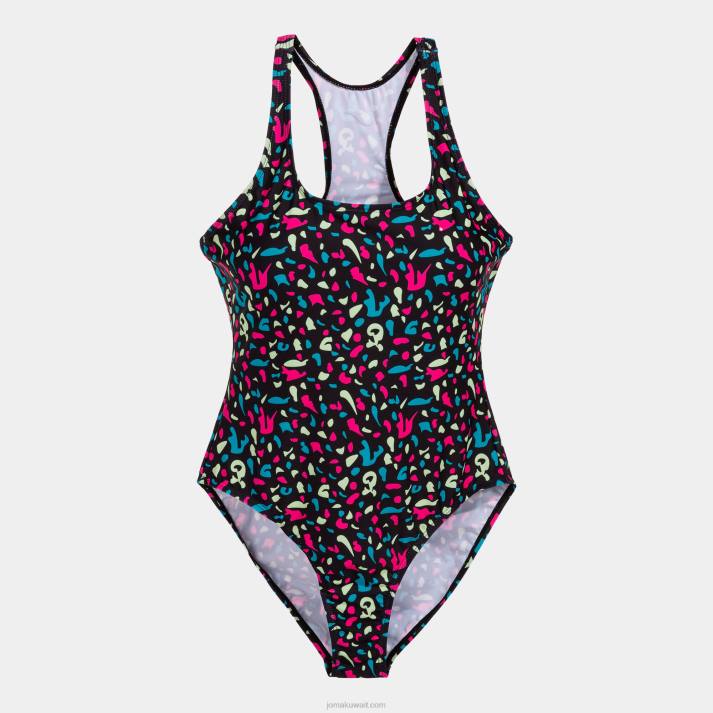 Joma 82P4R2485 أسود ملابس السباحة سانتا مونيكا نحيف