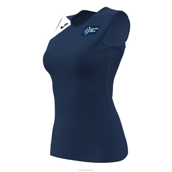 Joma 82P4R2497 الأزرق الداكن الأبيض الاتحاد الدولي لكرة القدم بلا أكمام تي شيرت نحيف