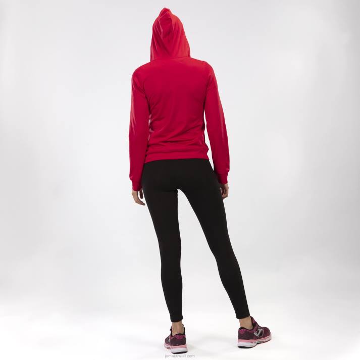 Joma 82P4R2517 أحمر أسود سترة سبايك مقنعين الثاني نحيف