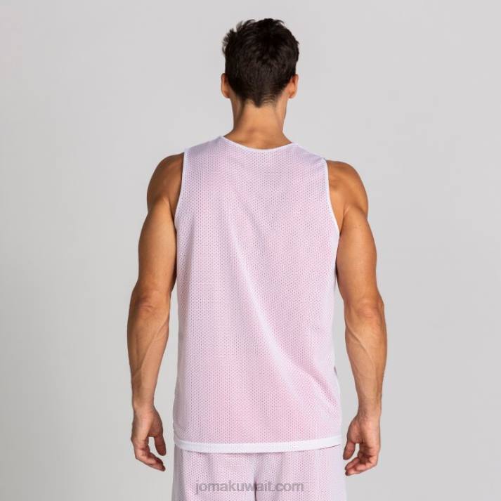 Joma 82P4R2521 احمر ابيض بلا أكمام تي شيرت آرو