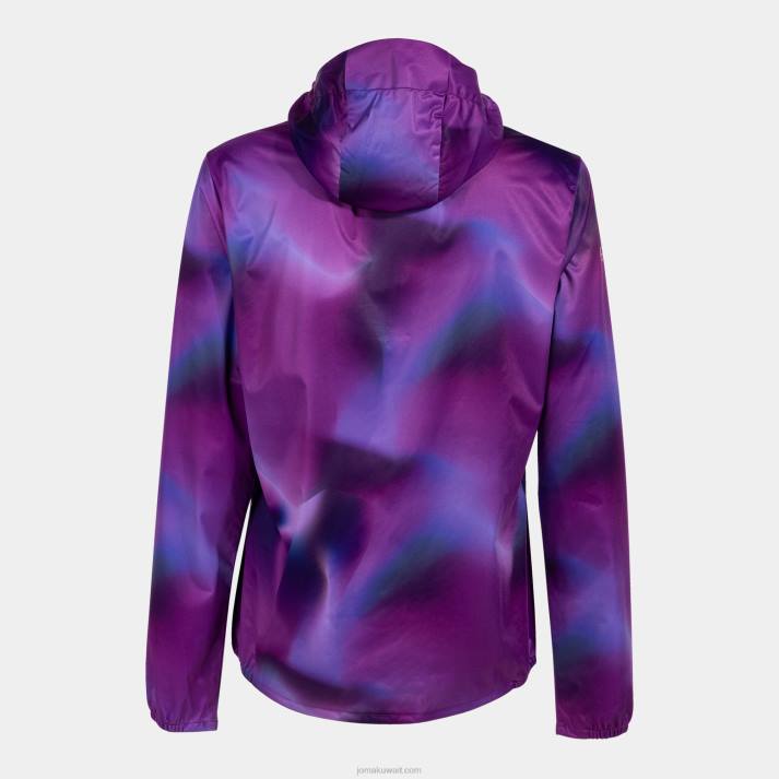 Joma 82P4R2539 أرجواني سترة المطر r- درب الطبيعة نحيف