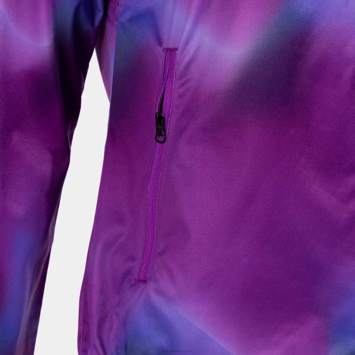 Joma 82P4R2539 أرجواني سترة المطر r- درب الطبيعة نحيف