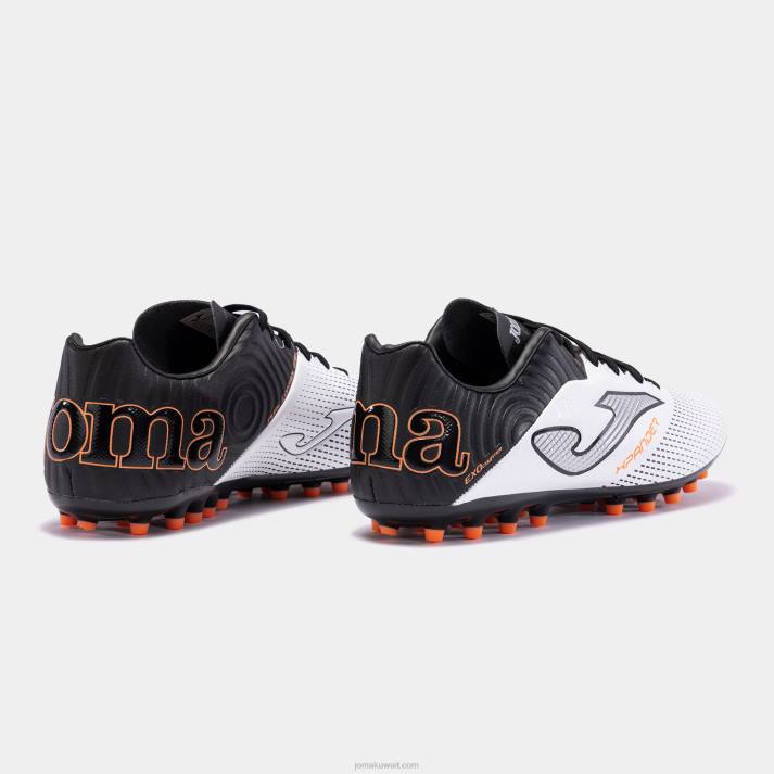 Joma 82P4R2540 أبيض أسود حذاء كرة القدم xpander 23 عشب صناعي