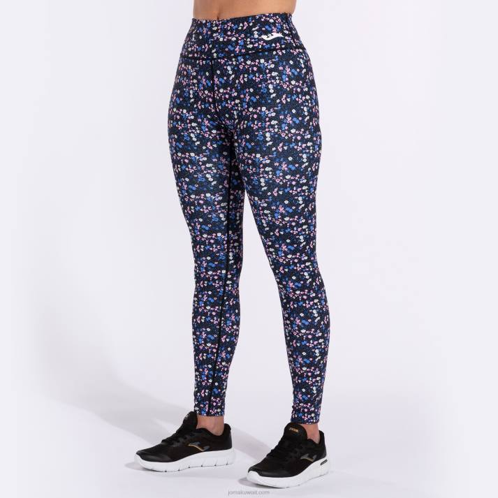 Joma 82P4R2548 أسود وردي أزرق لباس ضيق طويل دافني نحيف