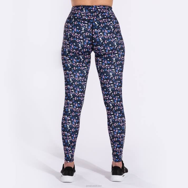 Joma 82P4R2548 أسود وردي أزرق لباس ضيق طويل دافني نحيف