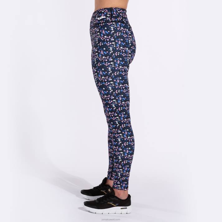 Joma 82P4R2548 أسود وردي أزرق لباس ضيق طويل دافني نحيف