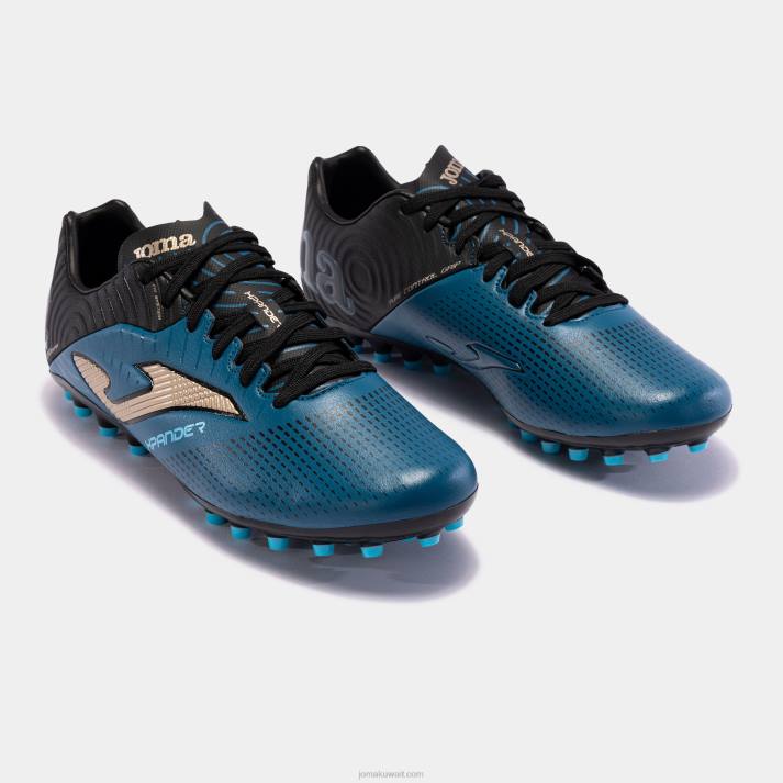Joma 82P4R2549 البترول الأسود حذاء كرة القدم xpander 23 عشب صناعي