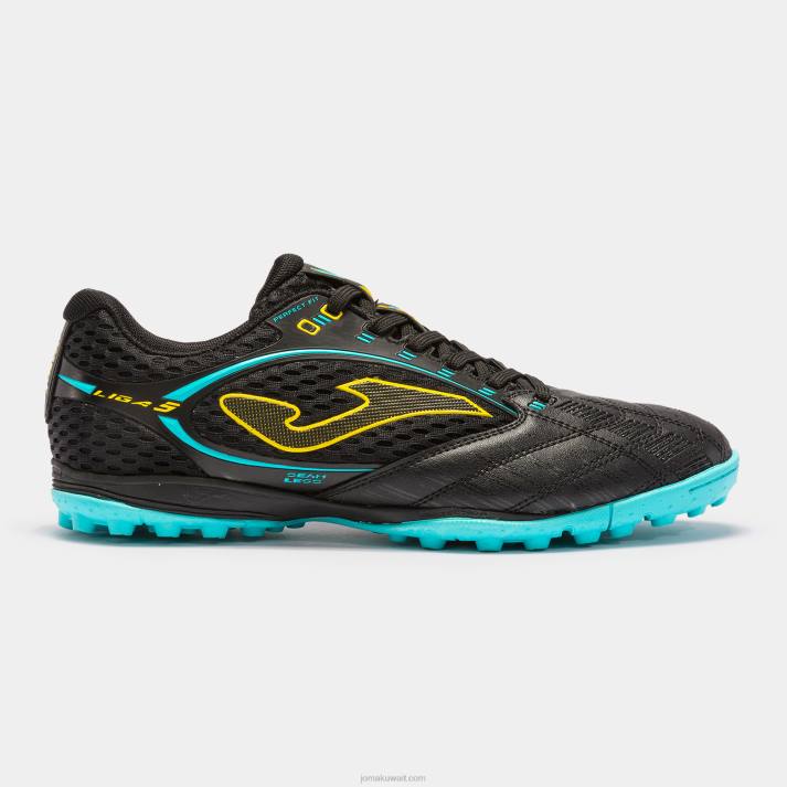 Joma 82P4R2558 أسود احذية كرة القدم liga 5 23 turf