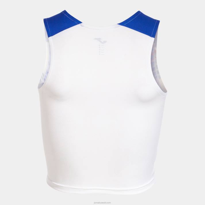 Joma 82P4R2559 أبيض أزرق ملكي النخبة في أعلى الخزان x نحيف