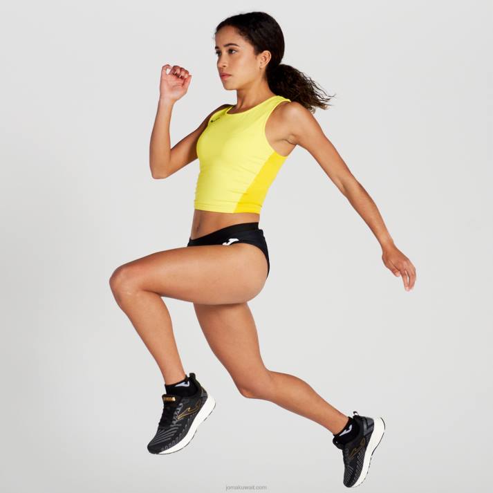 Joma 82P4R2569 أسود منافسة الرقبة لتدفئة أوليمبيا الثاني نحيف