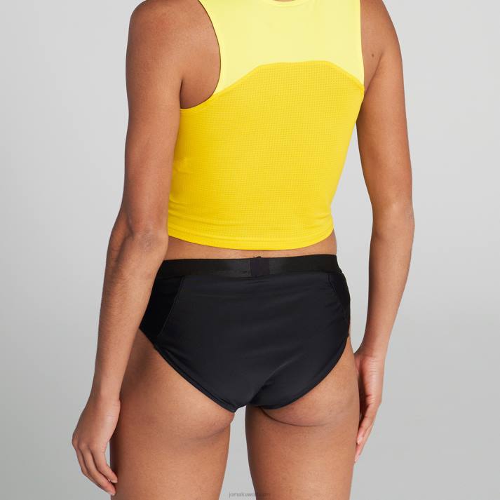 Joma 82P4R2569 أسود منافسة الرقبة لتدفئة أوليمبيا الثاني نحيف