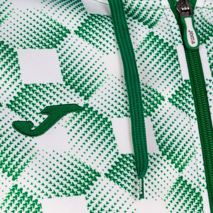 Joma 82P4R2574 أبيض أخضر سترة سوبرنوفا مقنعين III نحيف