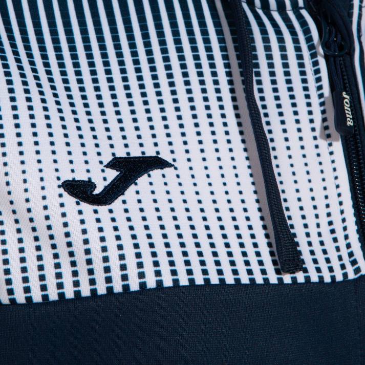 Joma 82P4R2578 الأزرق الداكن الأبيض سترة مقنعين صديقة للبيئة سوبرنوفا نحيف