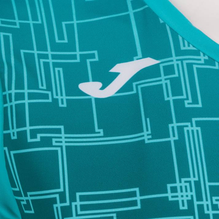 Joma 82P4R2582 الفيروز قميص قصير الأكمام النخبة الثامن نحيف