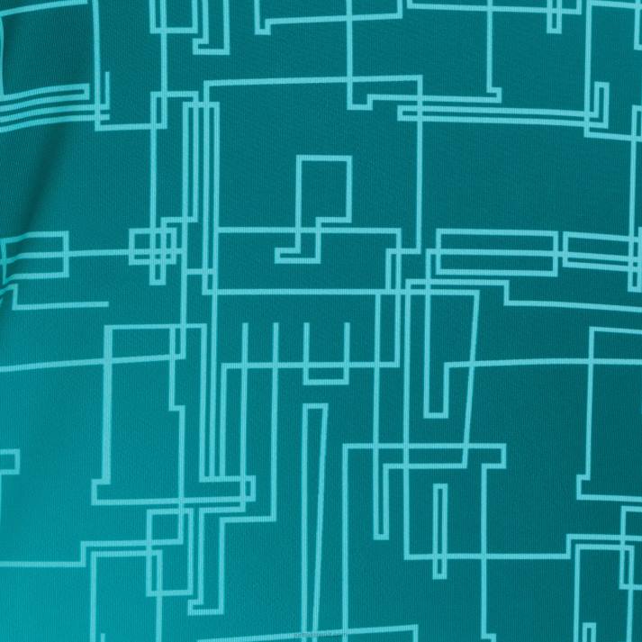 Joma 82P4R2582 الفيروز قميص قصير الأكمام النخبة الثامن نحيف