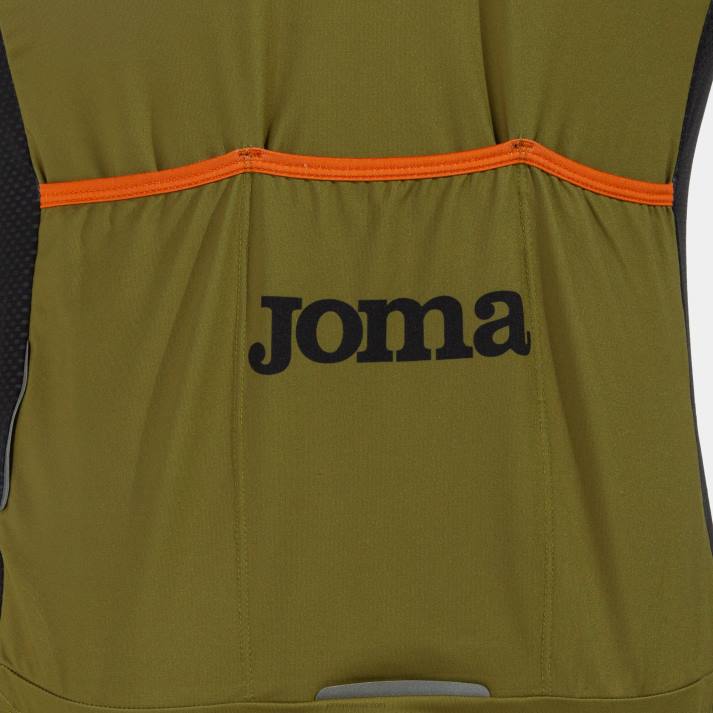 Joma 82P4R2586 الكاكي الأسود جيرسي الدراجات كرونو