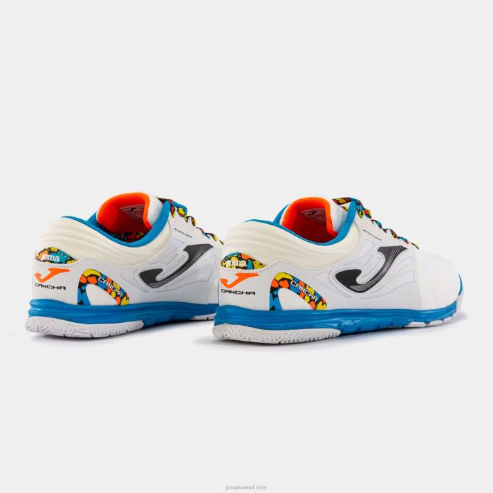 Joma 82P4R2588 ابيض ازرق حذاء كرة الصالات كانشا ​​22 داخلي