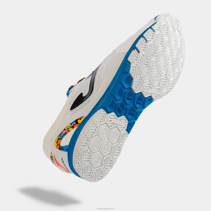 Joma 82P4R2588 ابيض ازرق حذاء كرة الصالات كانشا ​​22 داخلي