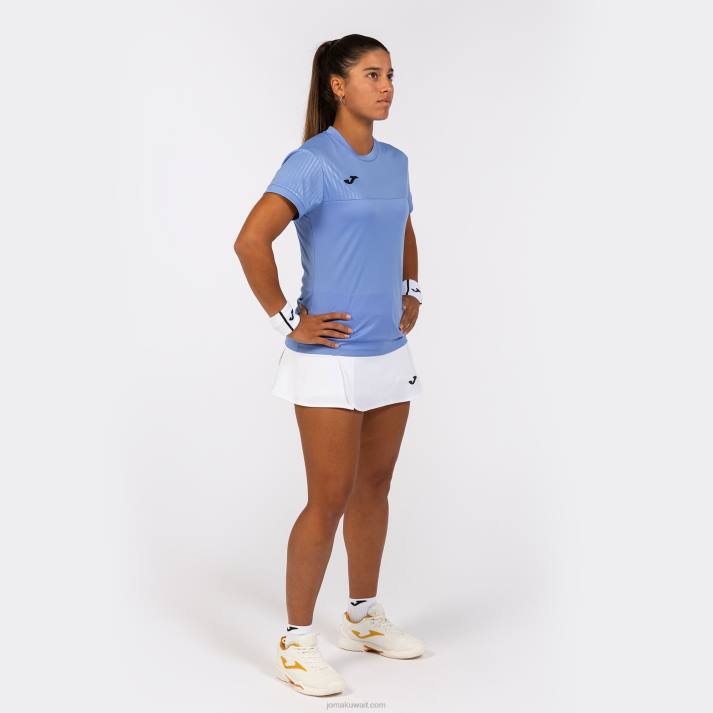 Joma 82P4R2591 أزرق قميص قصير الأكمام مونتريال نحيف