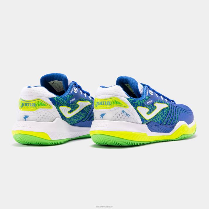 Joma 82P4R2594 الأزرق الملكي الأصفر الفلوريسنت نقطة الأحذية 22 طين